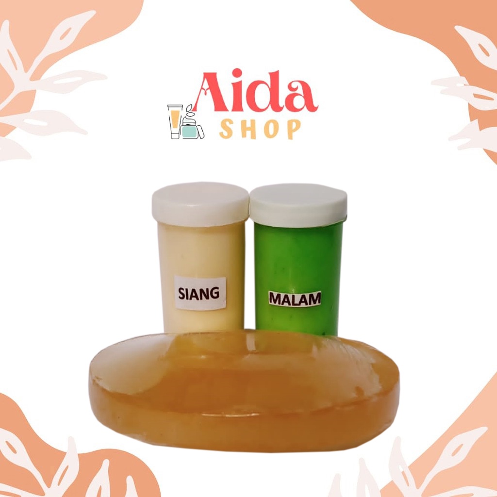 Promo Paket Cream Siang dan Malam Qineta Acne  + Sabung