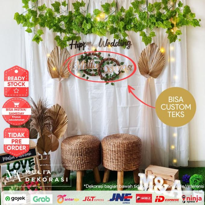 Dekorasi Backdrop Lamaran Nikahan Aqiqah Khitan Background Paket Ee