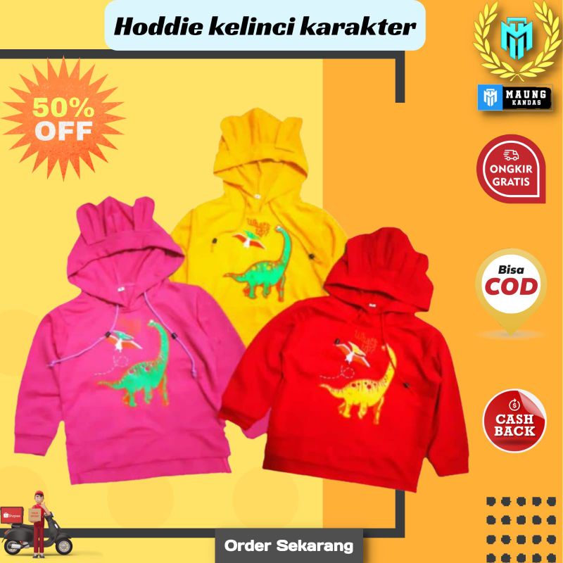 Jaket Sweater Hoodie Anak 1-5 tahun Outerwear