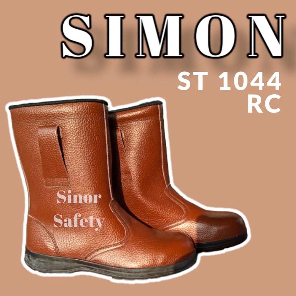 Sepatu Safety SIMON TS1044R Steel Toe Cap Safety Shoes Kualitas Jepang