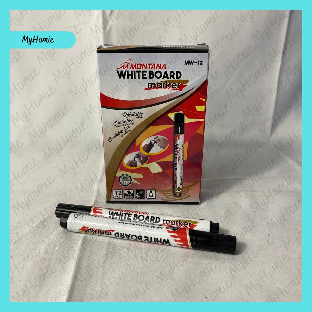 

[12PC] Spidol White Board Non Permanen Montana