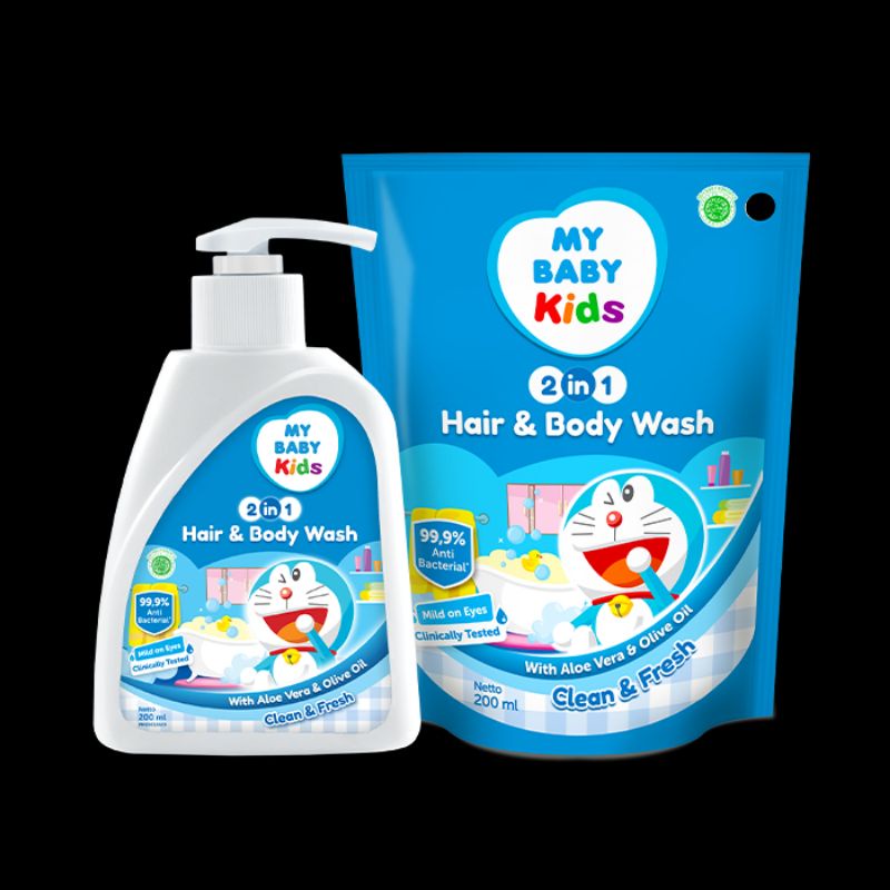 My Baby Kids Hair &amp; Body 2in1 - Mybaby Shampoo Sabun Mandi Anak - Shampo Sabun 2 in 1 Kid