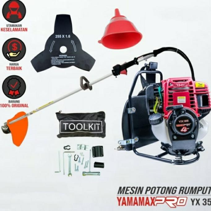 Mesin Potong Rumput Yamamax Pro YX 35 4 Tak Brush Cutter Yamamax YX35 barang laris