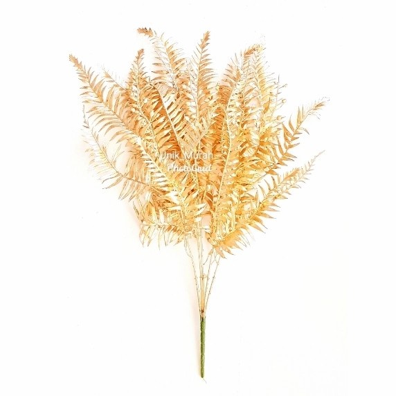 Tanaman Artificial - Gold Fern Bunch
