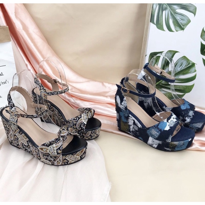 Wedges WA07,WA05 sendal wanita import realpict