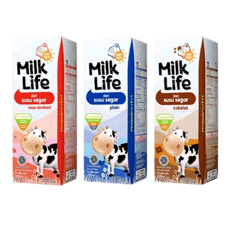 

N_S_Y Uht Milk Life susu uht dari susu segar 200ml