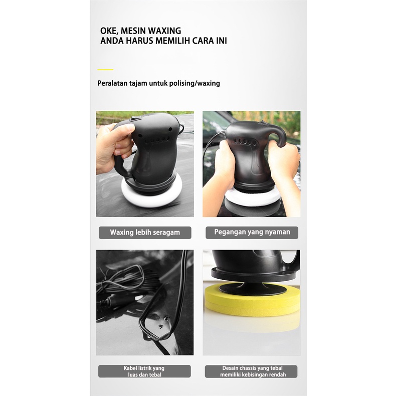 (ada stok, dikirim Dari Jakarta)Polishing dan waxing mesin perawatan penampilan mobil perawatan pembersihan waxing mobil keluarga