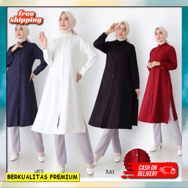 Baju Atasan Tunik Bj Mididres Kondangan Thunik Wsnita Murah Tuniq Ibu2 Premium Buju Tanik Kekinian T
