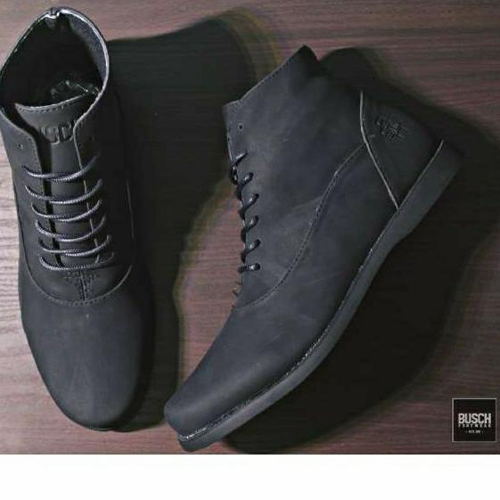 Sepatu Pria BUSCH Brodo Razor OriginaL - Hitam, 40