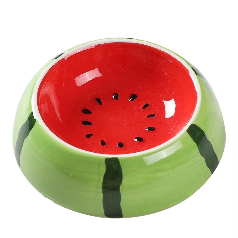 Ceramic fruit pet bowl