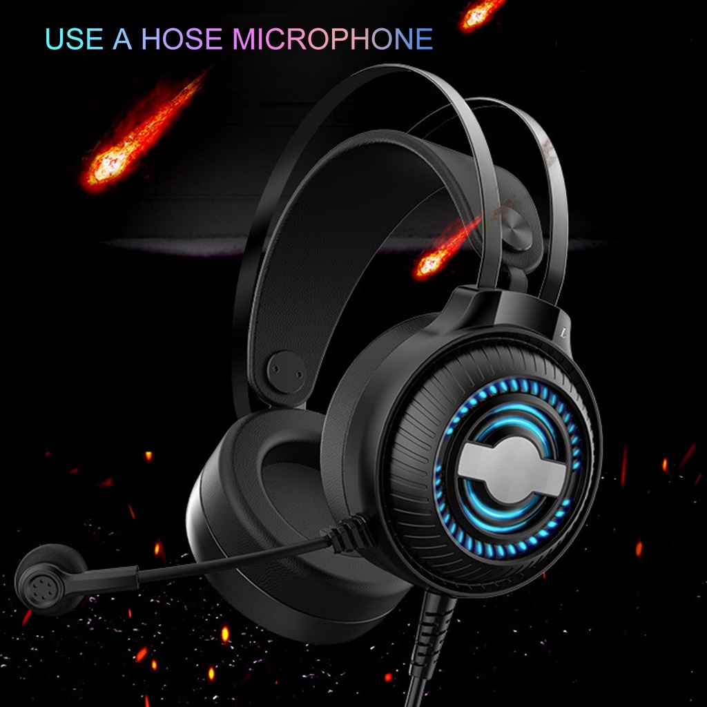 (VNEP) (Berkabel) N1 Headset Hose Microphone Noise Reduction Headphone Gaming Stereo Ringan Over Ear untuk Indoor