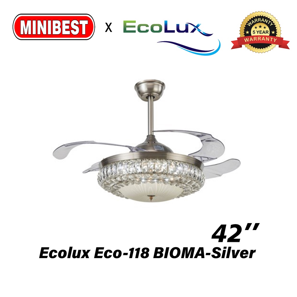 MB Kipas Angin Lampu Gantung / kipas angin plafon Ecolux Eco-118 BIOMA