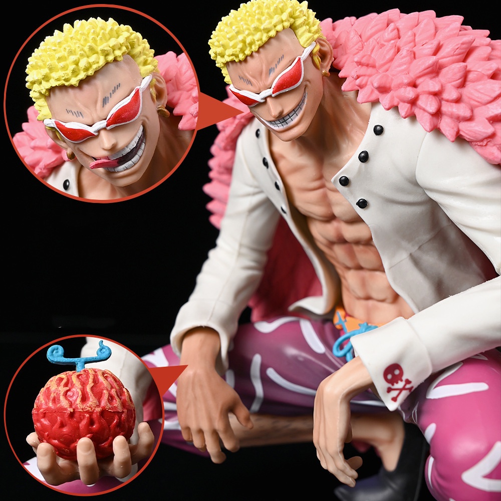 Mainan Action Figure One Piece Kepala Ganda Bahan PVC Ukuran 16cm Untuk Koleksi