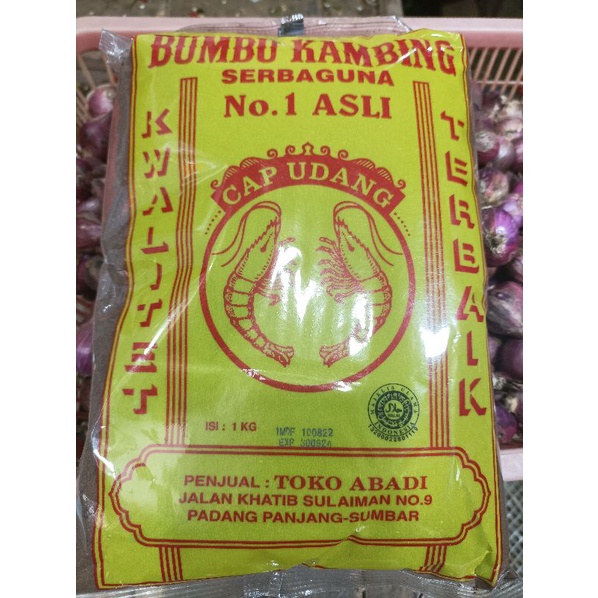 

Bumbu kambing cap udang Asli 1kg
