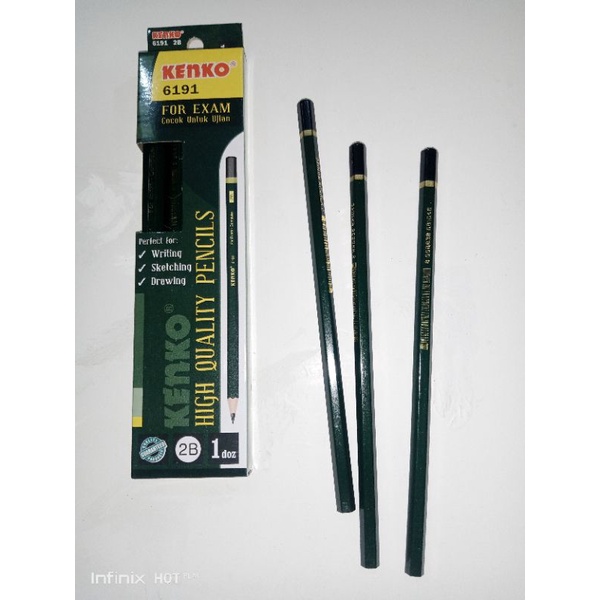 

Pensil tulis 2B kenko 12pcs