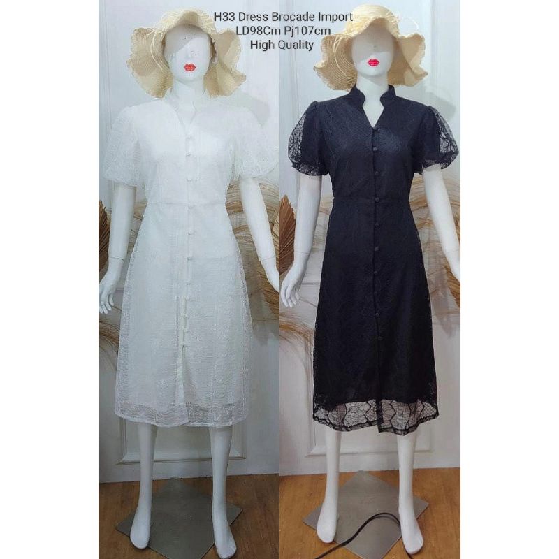 H33 DRESS BROCADE PREMIUM IMPORT