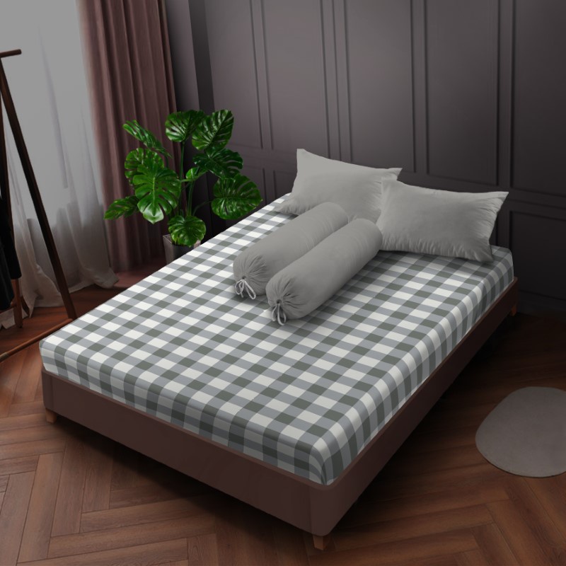 Kintakun Sprei Flat 160/180/200 Nuraga Aesthetic Dluxe Microtex Abu