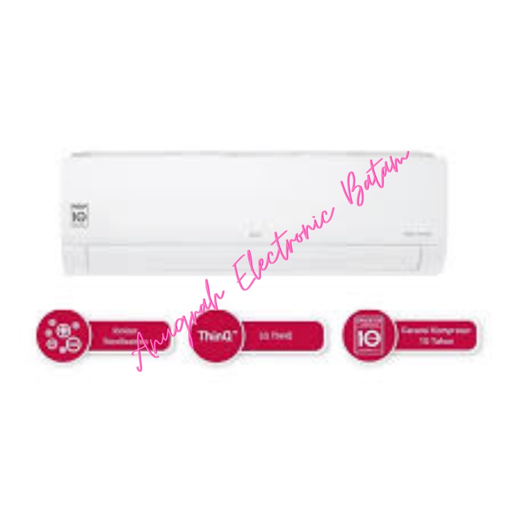 LG Split AC Dual Cool ThinQ E06SV5 0.5 Pk Inverter AC 1/2 PK BATAM