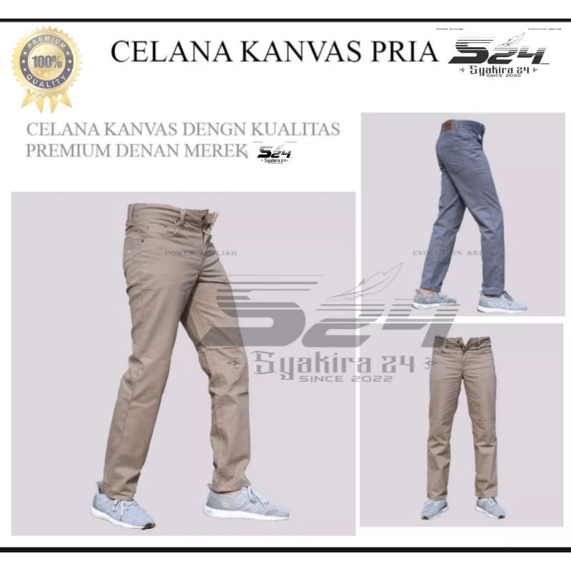 CELANA PANJANG REGULAR CELANA STANDARD KAIN TWILL / CHINO STANDARD