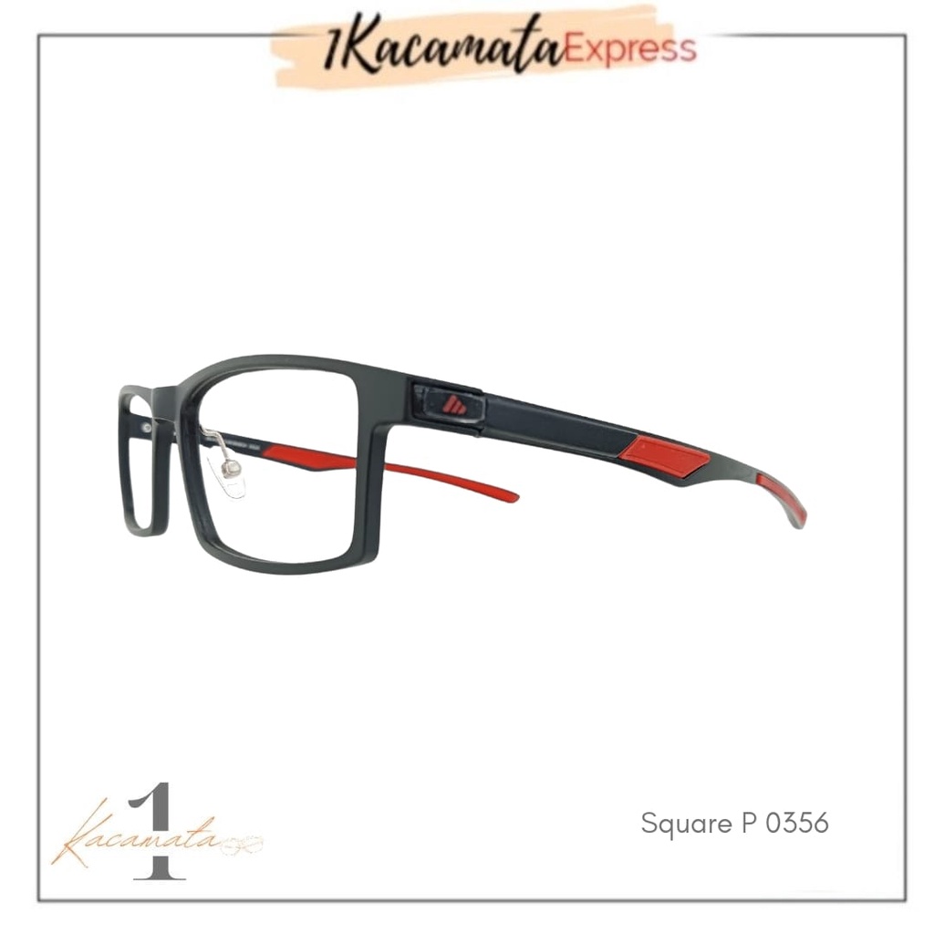 KACAMATA FRAME PRIA SQUARE P 0356