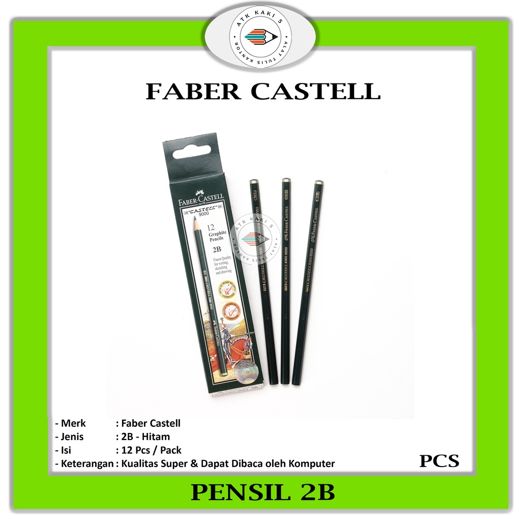 

FABER CASTELL - Pensil Tulis Komputer Ujian 2B - PCS