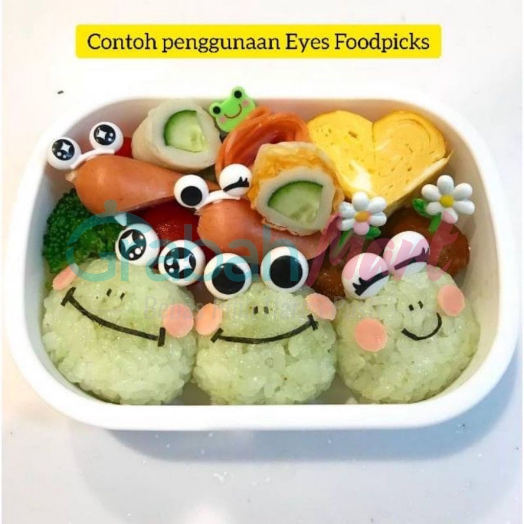 Food Pick Karakter / Tusukan Bento Karakter / Hiasan Bekal Anak / Garpu Kue