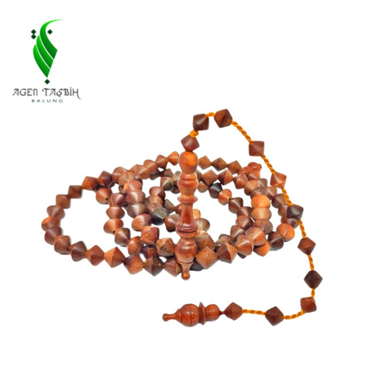 Tasbih Setigi Wulung Motif Wajik Size 8mm,Kayu Setigi Wulung Original