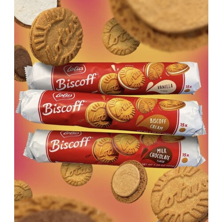 Biskuit LOTUS Biscoff Biscuit Cream isi 15pcs 150gram asal Eropa