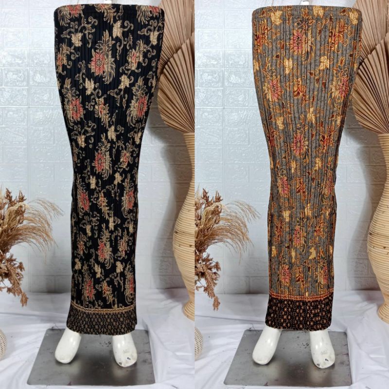 Real Pict Rok Plisket Batik Modren/ Bawahan Kebaya / Rok Batik / Rok Wisuda / Batik Murah