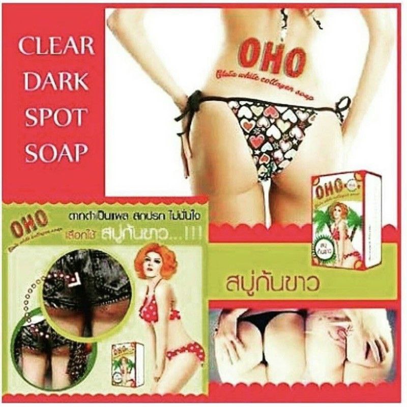 OHO GLUTA WHITE COLLAGEN SOAP CLEAR DARK SPOT 100% ORIGINAL THAILAND