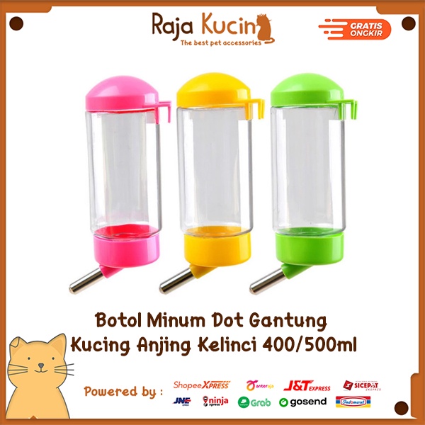 Botol minum dot gantung kucing anjing kelinci 400/500ml