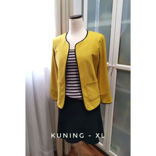 Maobli Blazer List Warna maobli all size, XL, Xxl, XXXL