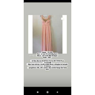 gaun pesta preloved gaun pl gaun second gaun secondhand