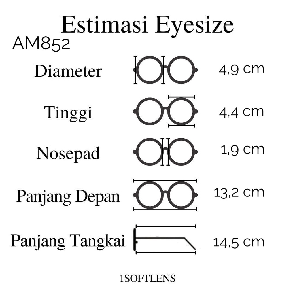 KACAMATA CIRCLE AM 852