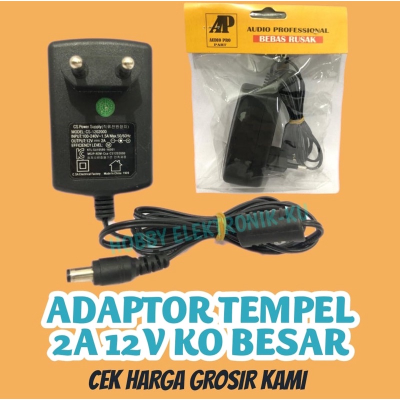 ADAPTOR TEMPEL 2A 12V KO BESAR