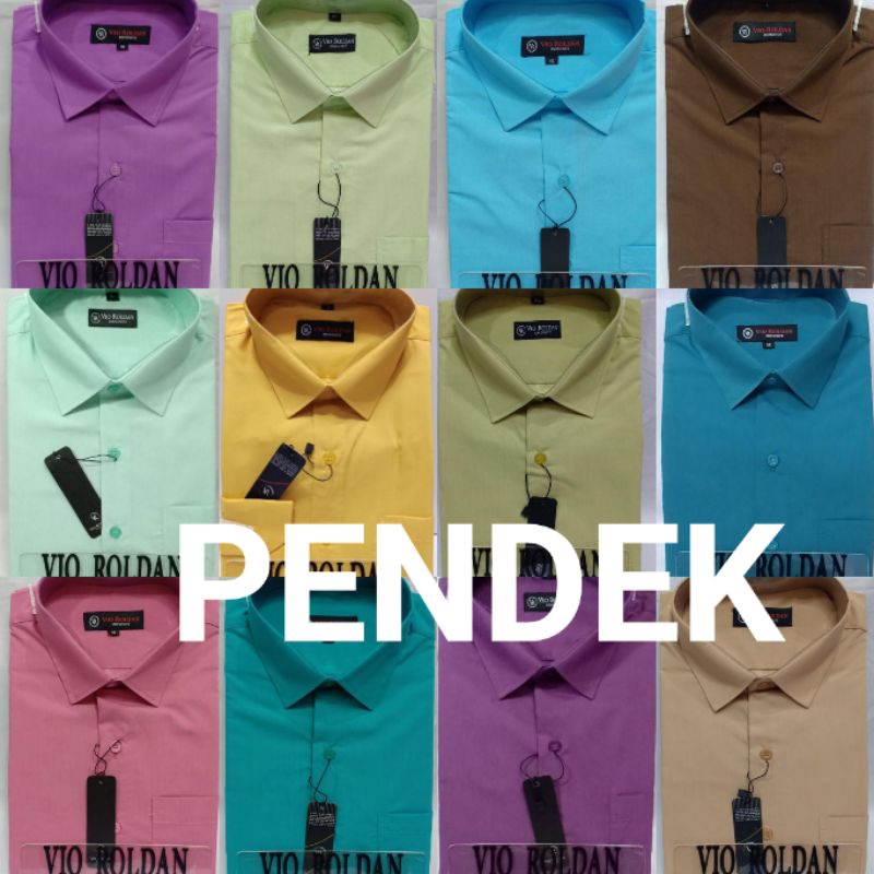 BISA COD Kemeja Polos Pria Lengan Pendek Kemeja Formal Kemeja Kerja Kemeja Katun Formal Kemeja Pria