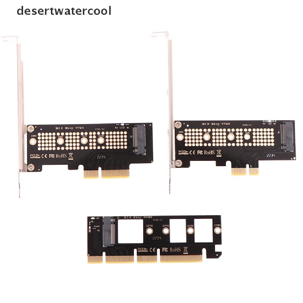 Deid 1 Set Adapter Card M.2 NVMe SSD Ke PCIE 3.0 X16 / X8 / X4 / X1 Untuk Komputer Desktop