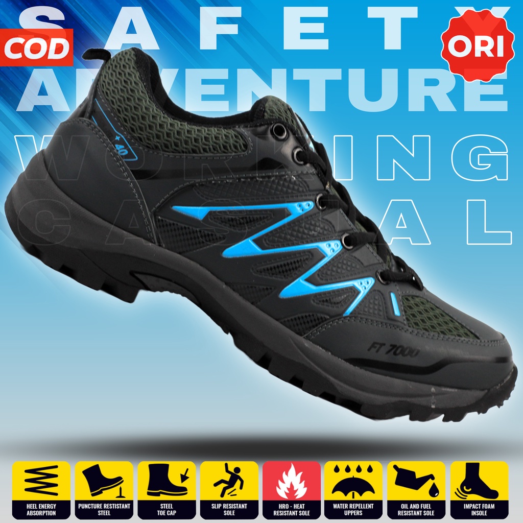 Sepatu tracker touring boot pria boots king cheetah hiking working own import pendek karet kulit mes