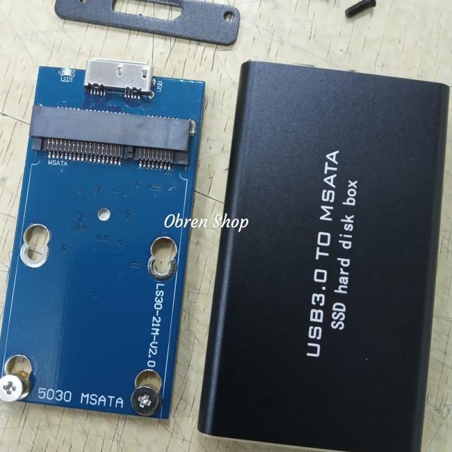 Casing SSD MSATA USB 3.0 / Case Enclosure MSATA SSD