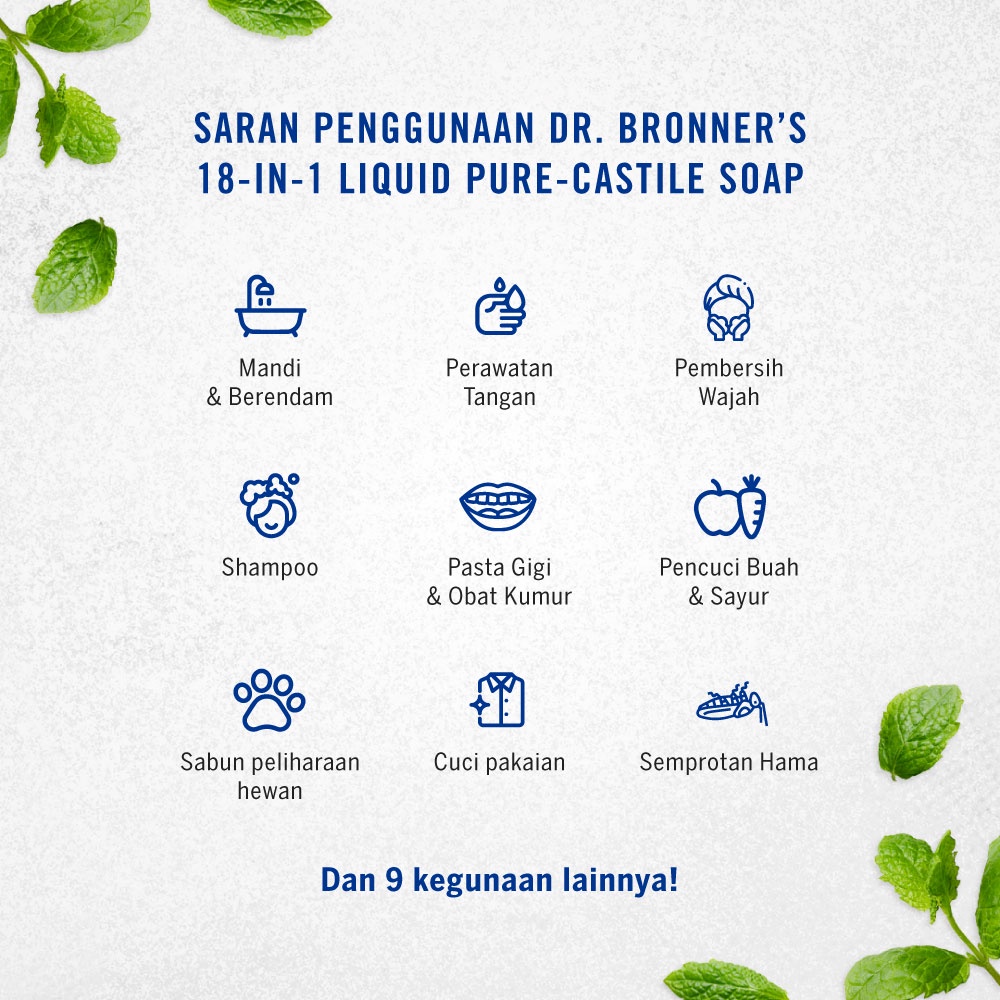 Dr. Bronner's Sabun Cair Organik Almond Pure Castile 237ml