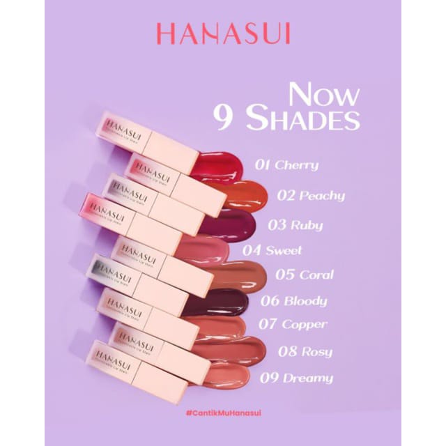 Hanasui Tintdorable Lip Stain - Lip Tint kosmetik