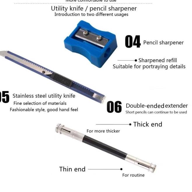 

NYONI Sketch Drawing Pencil Set 29 / Pensil Lukis Sketsa Set Lengkap