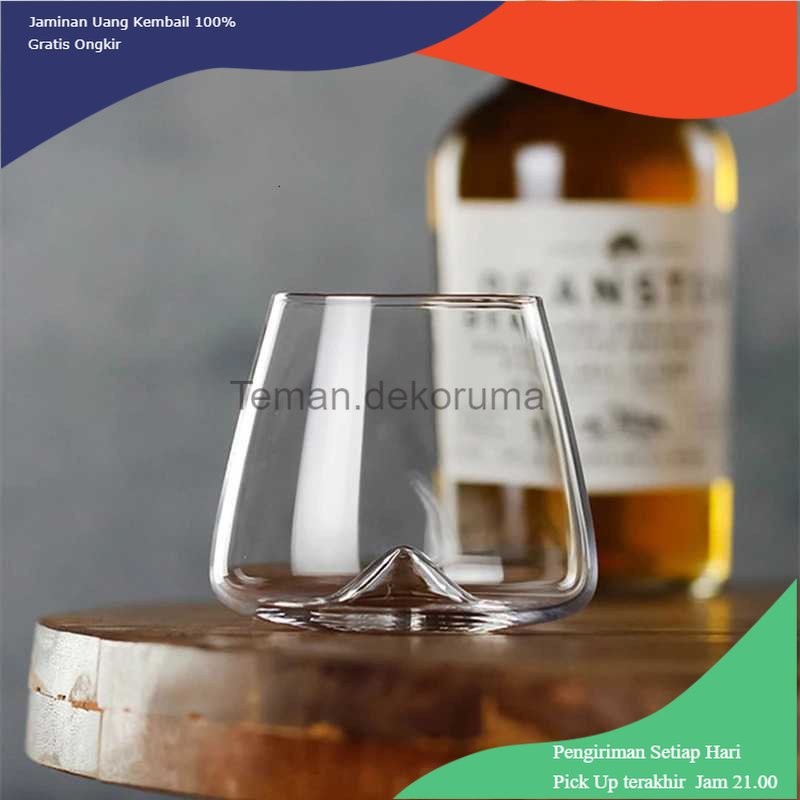 TD - PR Loveyalty Gelas Cangkir Whisky Wine Glass Cup Sloki 300 ml - YJ0907