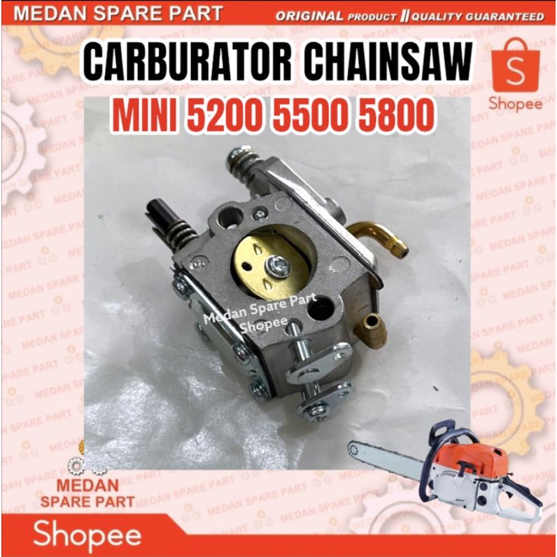 Carburator Chainsaw Karburator Sinso Senso Mini Kecil 5200 5800 Bagus
