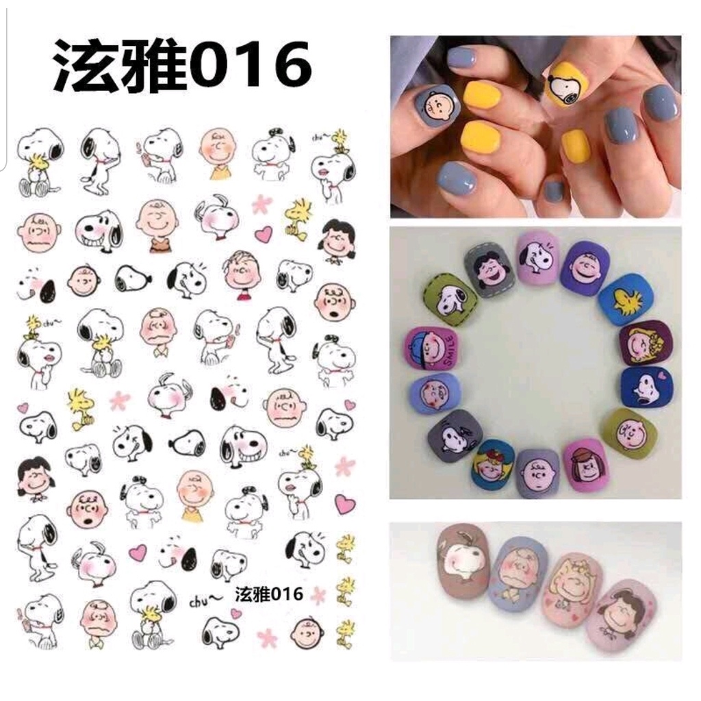 STIKER KUKU DISNEY NAIL ART // STIKER KUKU MOTIF 3D TAHAN AIR - BD