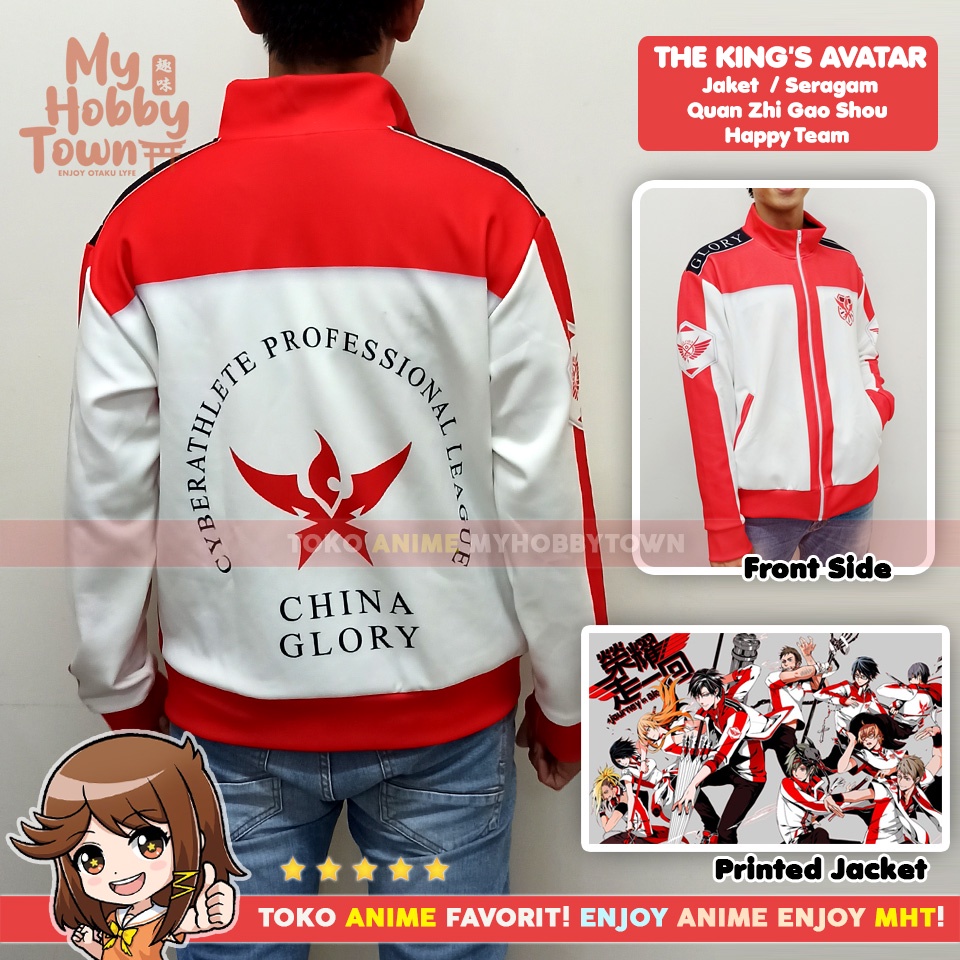 Jaket Anime Full Print King's Avatar Team Happy