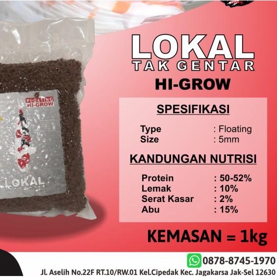 Pakan Ikan Koi LOKAL TAK GENTAR / LTG