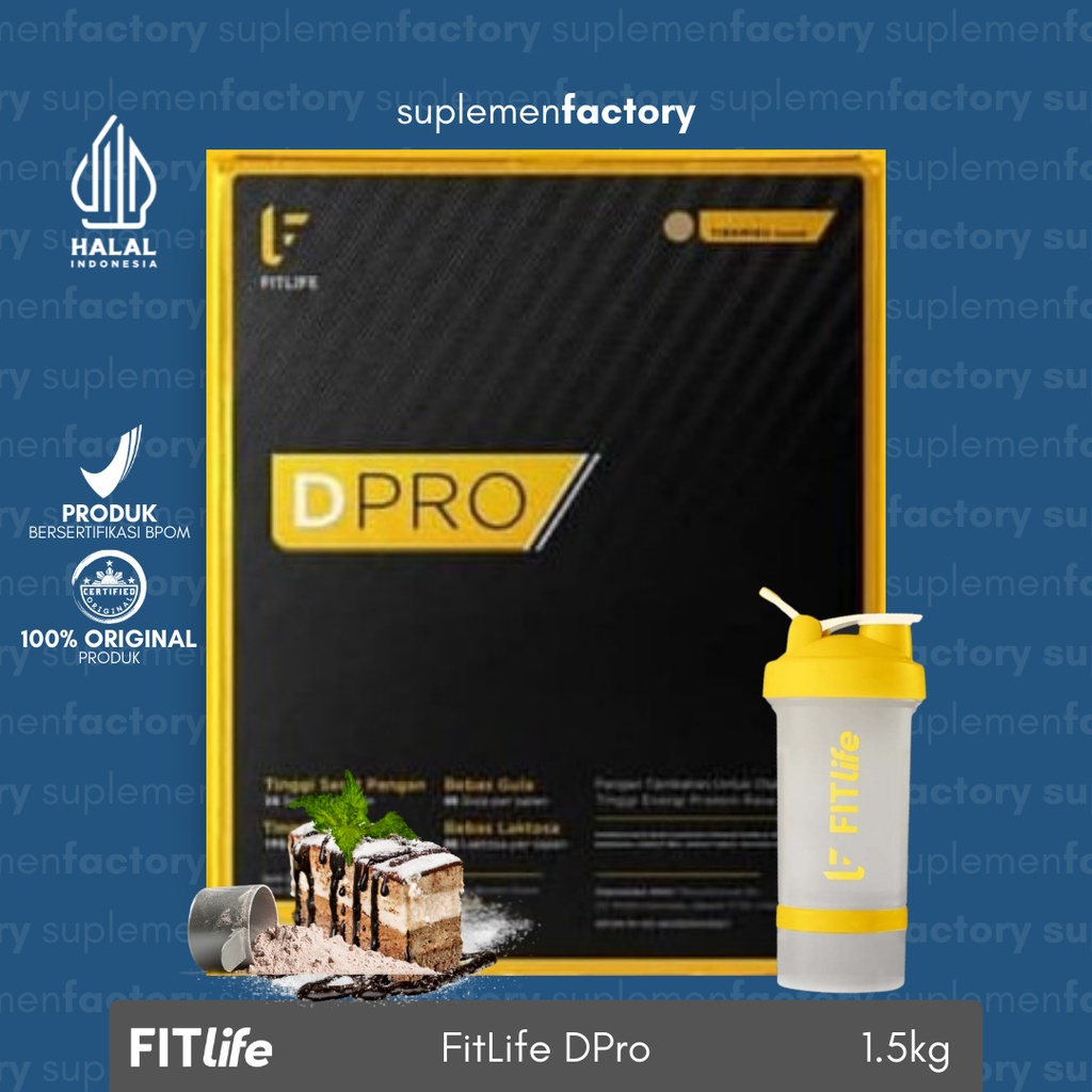 Fitlife D Pro 1,5 Kg 3 Lbs Whey Protein Dpro Fit Life