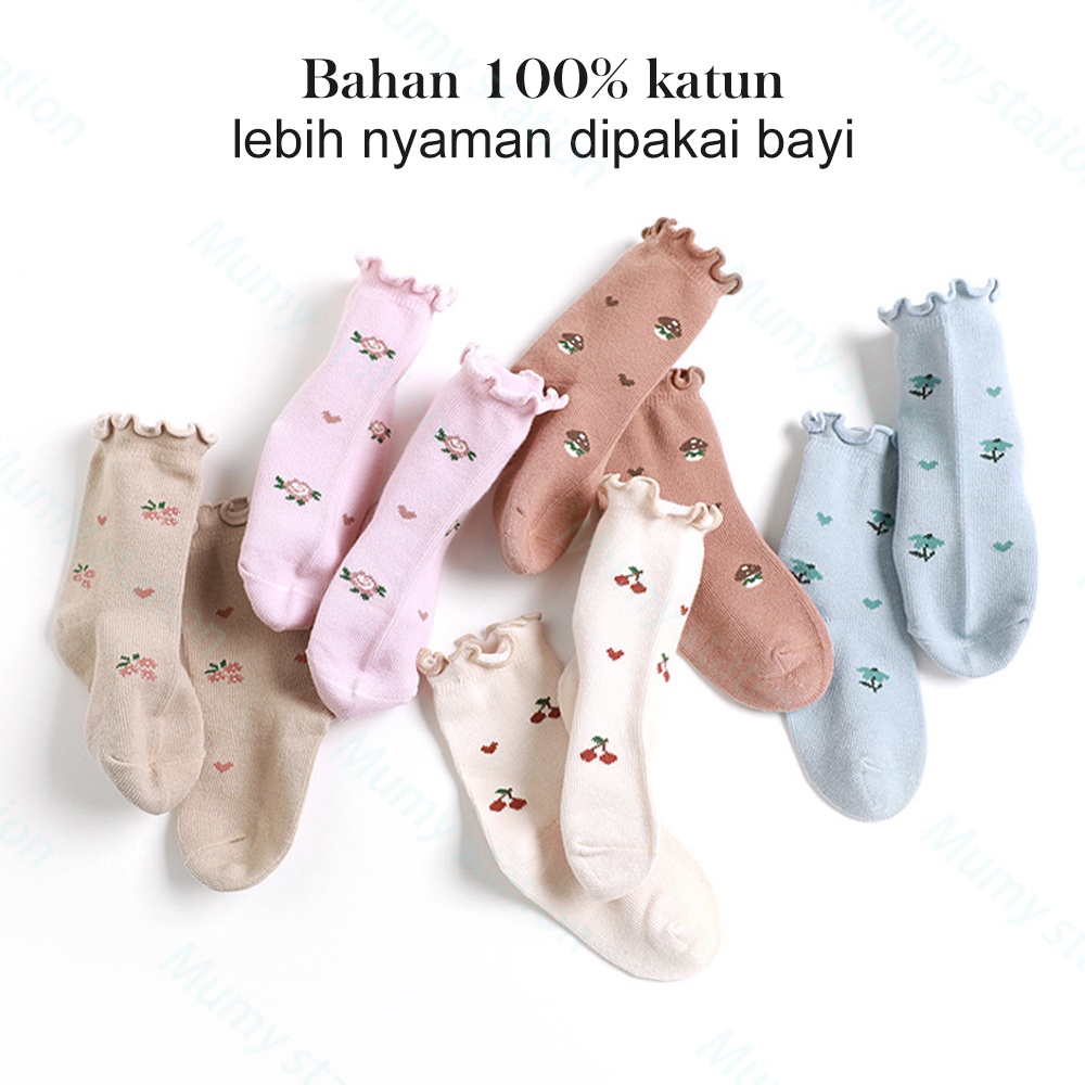 Mumystation kaos kaki anak bayi perempuan baby socks kaus kaki anak