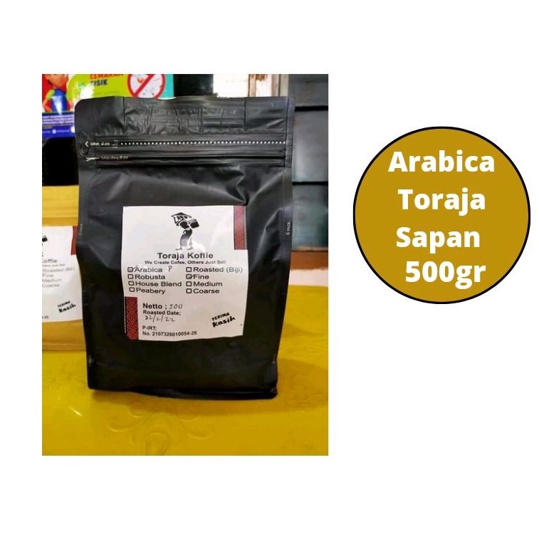 

Kopi Toraja Arabica Sapan G1 Roasted dan Bubuk 500 gr Kopi Toraja